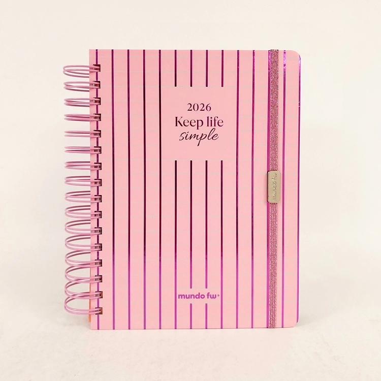 Agenda FW 2026 Trend Life con Espiral Diaria 15x21 Art.201997
